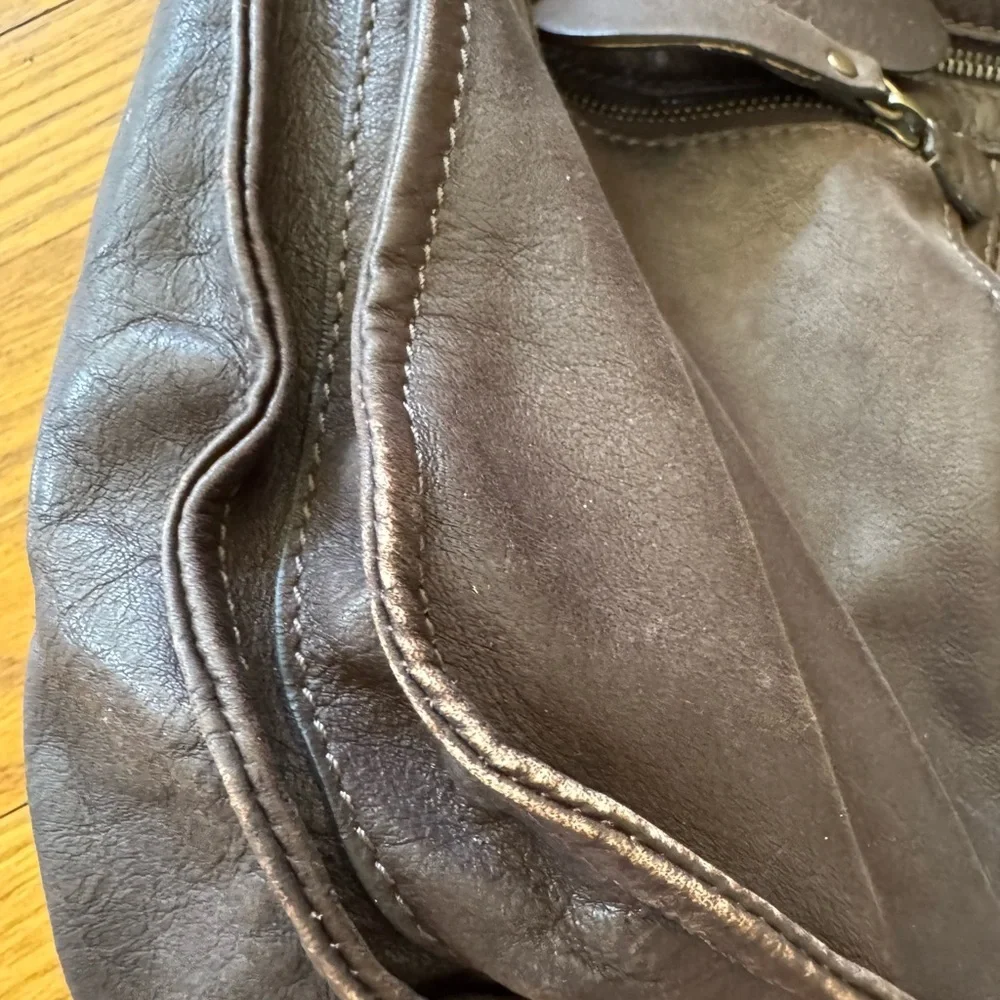 Sundance leather hobo bag